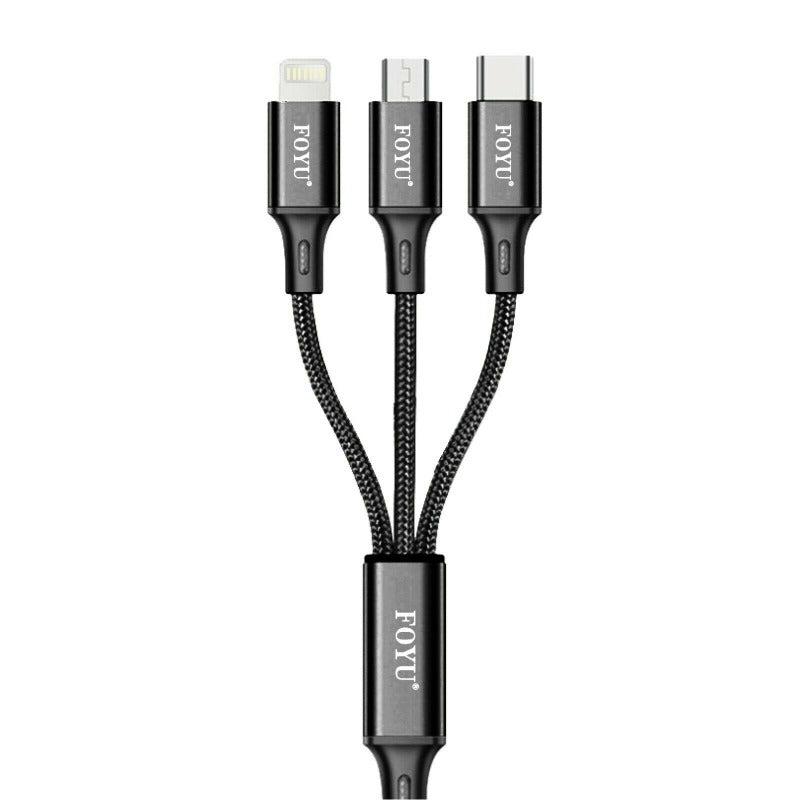 Multi Charging Cable 3.3ft USB Port Connectors Compatible with Cell Phones Tablets