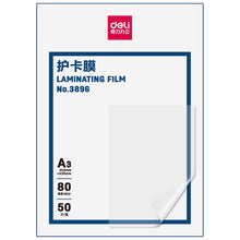 Load image into Gallery viewer, Thermal Laminating Pouches A3 Size 80 Micron thickness 50 sheets Hot Assorted Laminator Sheets Clear Pockets
