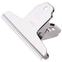 Load image into Gallery viewer, 24 Pack Large Binder Clips, 127mm Metal Hinge Clip, Large Bulldog Clip, Metal Binder Paper Clips, Silver Tone Stainless Steel Binder Paper Clamps, File Money Clamps for Office School
