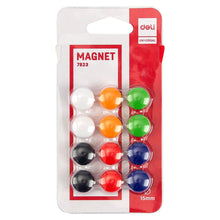 Charger l&#39;image dans la galerie, Magnets for Whiteboard 15mm Diameter Assorted Colour 12pcs
