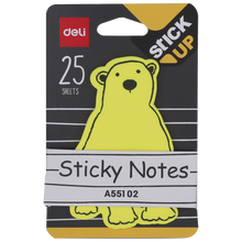 Charger l&#39;image dans la galerie, Colourful Sticky Note Cute Cartoon Animals 25 sheets/pad, 4 pads
