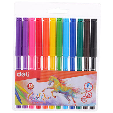 Dive into Creativity with 12 Colours Felt Pens