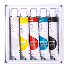 Load image into Gallery viewer, Gouache Paint Set 5 Colour 12ml Tube Non-Toxic Formula Professional-Quality for Artists and Crafters
