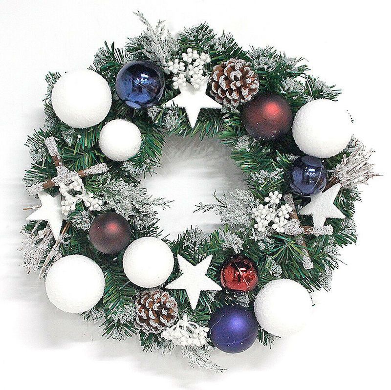 Christmas Wreath 40cm Diameter Decoration For Home/Party/Door Garland Ornament