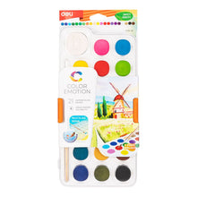 Load image into Gallery viewer, Watercolour Paints Set 21 colours with Paint Brush
