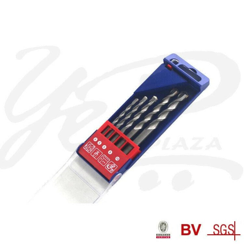 Masonry Drill Bit Set  4-10mm Tool for Drilling Concrete 5Pcs