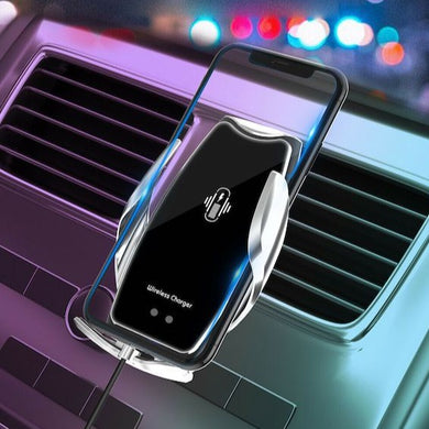 Wireless phone charger on car