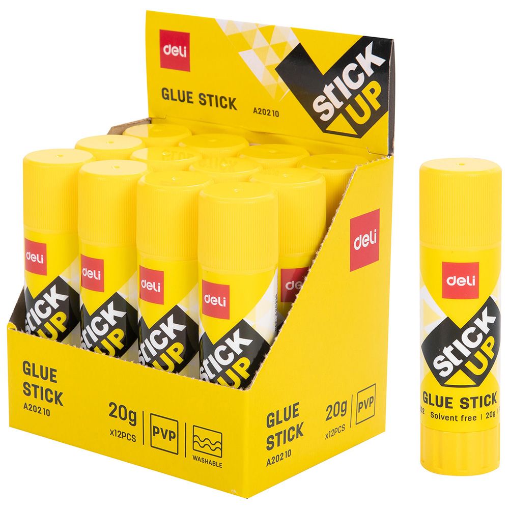 Washable Non-Toxic Glue Stick 20gm 12 Pack