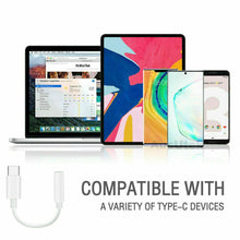 Load image into Gallery viewer, USB C to 3.5mm Audio Adapter Type C to Headphone Aux Jack Dongle 24bit/96kHz HiFi DAC Cable Cord Compatible with iPhone 15 Pro Max/15 Pro/15 Plus, iPad, Galaxy S23 Ultra, Pixel 7
