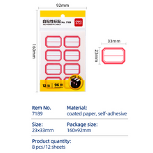 Charger l&#39;image dans la galerie, Price Labels Self Adhesive Labels 23x33mm 24 Sheets

