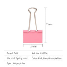 Load image into Gallery viewer, Foldback Clips 15mm Assorted 60 Pack
