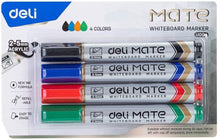 Charger l&#39;image dans la galerie, Dry Erase Markers 4 Colours Refillable 2-5mm Chisel Tip Whiteboard Marker
