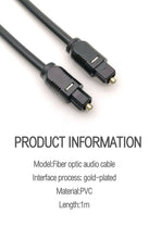 Charger l&#39;image dans la galerie, Digital Optical Fiber Audio Toslink Cable Gold Plated OTP SPDIF 1.5M
