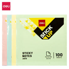 Load image into Gallery viewer, Sticky Notes 76×76mm 400sheets/Pad Self-Sticky Notes, 4 Pads Index Tab Sticker Markers Message Memo
