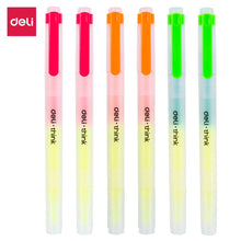 Load image into Gallery viewer, Highlighter 3 Colour Dual head Stationery Marker for Office School 6pcs
