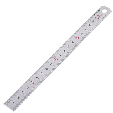 Stainless Steel Ruler 20cm Office Ruler Metal Rulers Kit for Engineering, Teaching