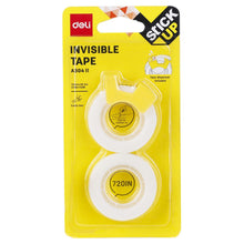 Load image into Gallery viewer, Invisible Tape Two Rolls 12mm No-toxic 18.3M Length with Tape Dispenser
