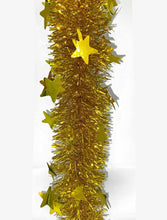 Load image into Gallery viewer, Christmas Tinsel Garland with Star 2 meters Shiny Sparkly 5pcs
