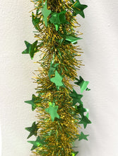 Charger l&#39;image dans la galerie, Christmas Tinsel Garland with Star 2 meters Shiny Sparkly 5pcs
