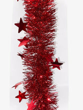 Charger l&#39;image dans la galerie, Christmas Tinsel Garland with Star 2 meters Shiny Sparkly 5pcs
