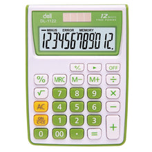 Charger l&#39;image dans la galerie, Desk Calculator Solar &amp; Battery Power 12 Digit Display Multi-Functional Big Button for Business Office School Calculating
