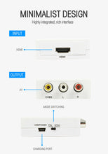 Charger l&#39;image dans la galerie, HDMI To AV Converter RCA Composite Video Adapter 1080P Support NTSC/PAL
