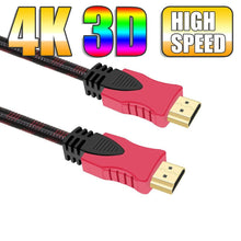 Charger l&#39;image dans la galerie, HDMI Male Cable 3D High Speed 4K 2160P1080P Braid Ultra HD V1.4 Ethernet 1.5M
