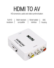 Charger l&#39;image dans la galerie, HDMI To AV Converter RCA Composite Video Adapter 1080P Support NTSC/PAL
