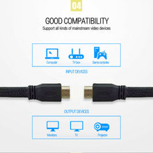 Charger l&#39;image dans la galerie, HDMI Flat Cable 4K&quot;2K HD V1.4 High Speed Ultra Ethernet 3D 1080P 5M
