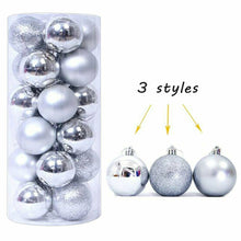 Load image into Gallery viewer, Christmas Decorations Baubles 6cm Colour Balls Party Wedding Ornament 24Pcs
